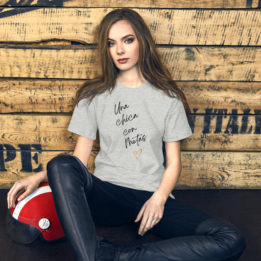 Camiseta: Una Chica con Metas Estilo 2